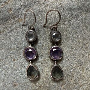 Silpada Plum Pretty drop earrings